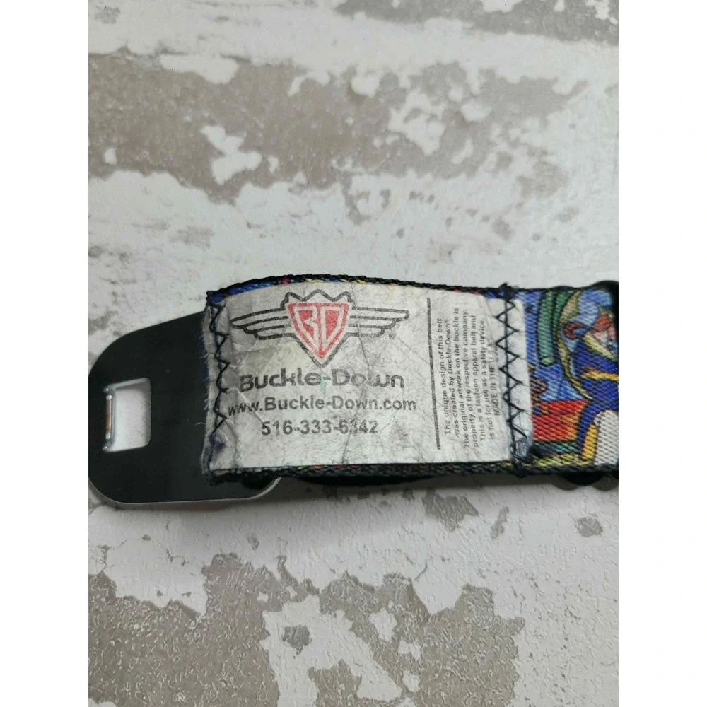 Buckle Down Disney Beauty and the Beast Stained Glass Adjustable Belt